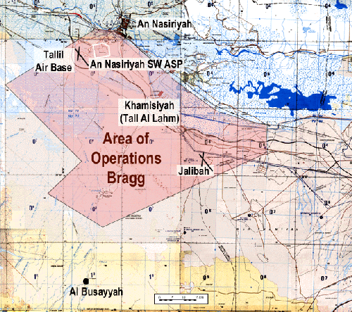 Figure 14. Area of Operation Bragg