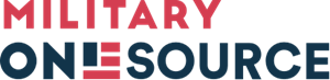 Goes to militaryonesource.mil. Military One Source logo