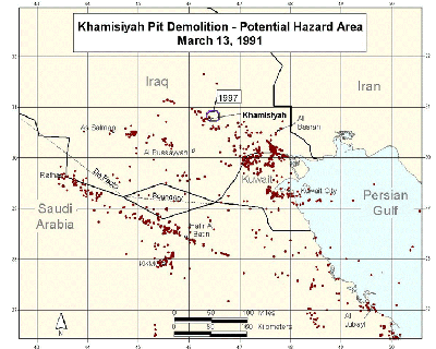 Figure 49. 1997 Potential Hazard area for Day 4: March 13, 1991