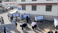An aerial view of the NHRC's annual research day competition