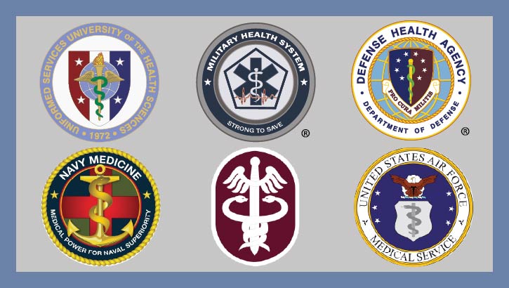 Image of Department of War health leaders and workers recognized for outstanding military medical service.