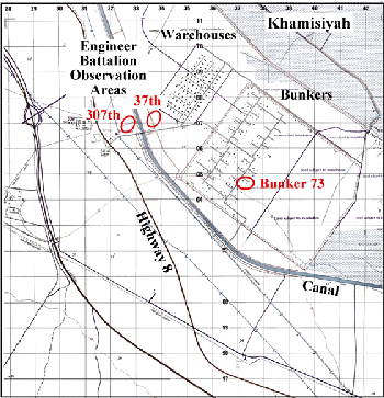 Figure 22. Observation area for March 4th demolition