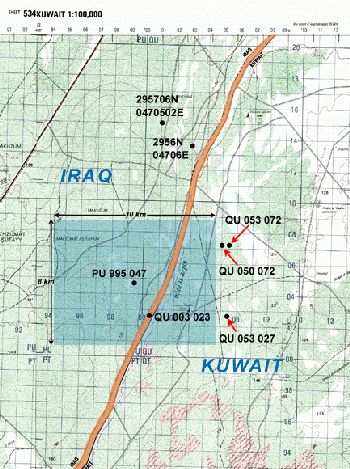 Figure 3.  Locations associated with the reported mustard exposure