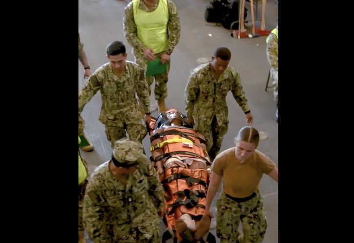 USNS Mercy Sailors Hold MERCEX 26-3