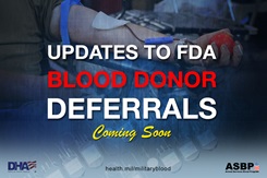The Food and Drug Administration has issued new guidance on blood donations, removing some long-standing deferrals. In addition to this, the FDA is also considering moving towards an individualized risk-based approach when deciding donor eligibility. These changes are related to HIV medications and those at risk for contracting HIV. (credit: Swati Agani)
