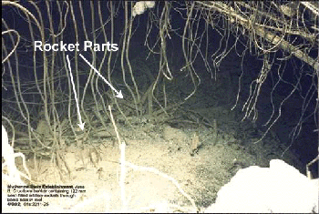 Figure 11.  View into the hole in Bunker 2