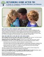 Thumbnail image of the Returning Home after TBI Fact Sheet