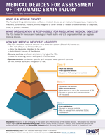 Thumbnail image of the downloadable fact sheet on TBI medical devices.