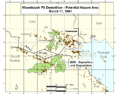 Figure 46. 2000 Potential Hazard area for Day 2: March 11, 1991