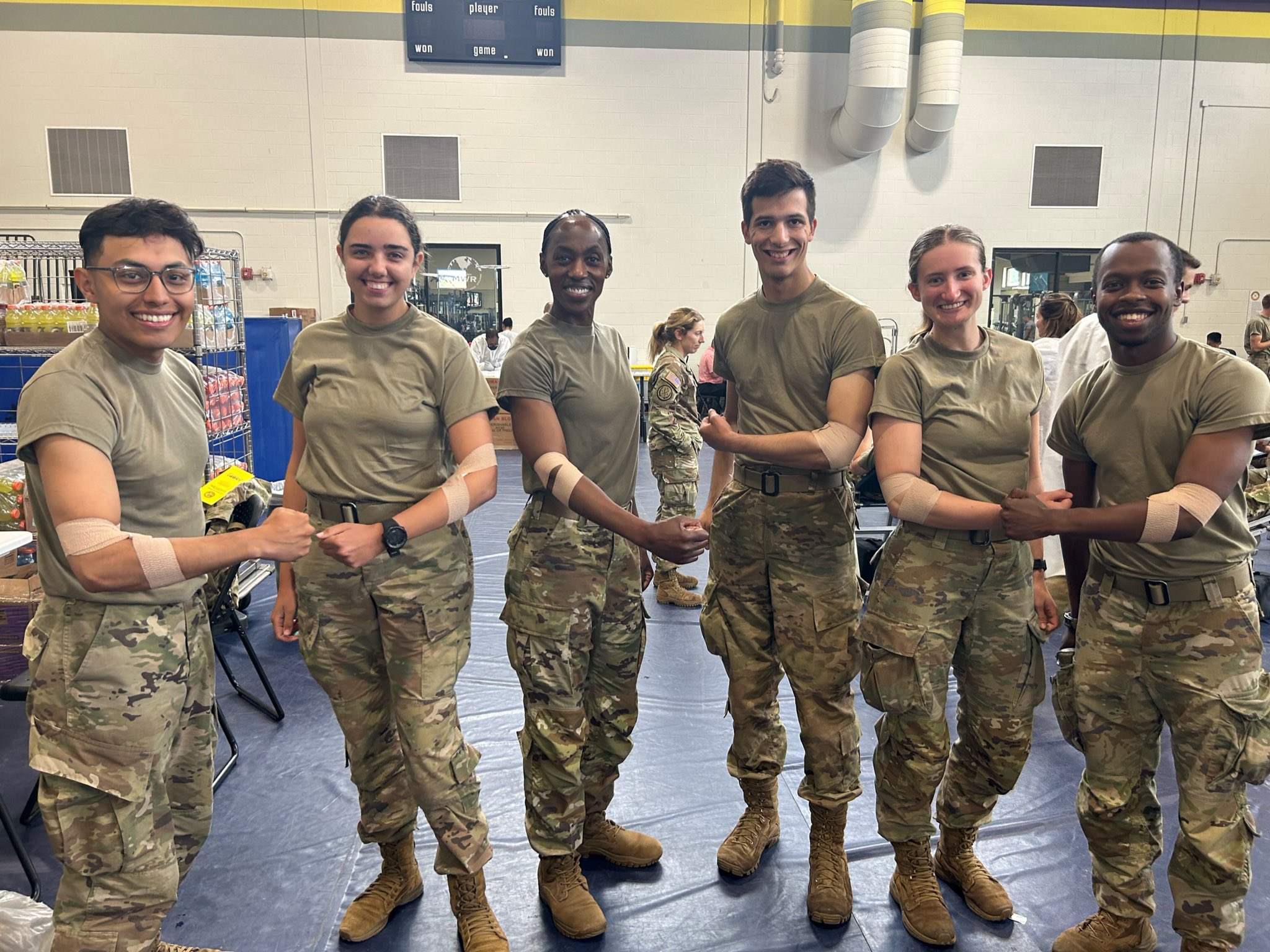 Image of Future Leaders at Cadet Summer Training Donate Blood with ASBP this Summer.