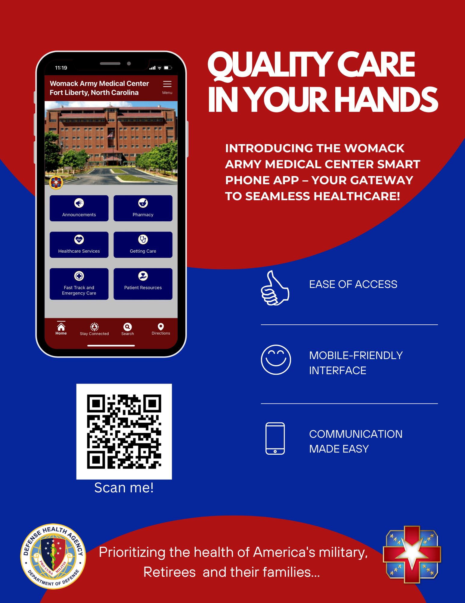 Image of BAMC and Womack Access to Care Apps Serve as Resource Guides for Military Medical Care.