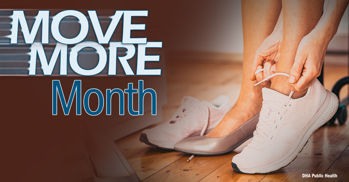 Opens larger image for Public Health Ergonomists Offer Move More Month Tips for the Workplace