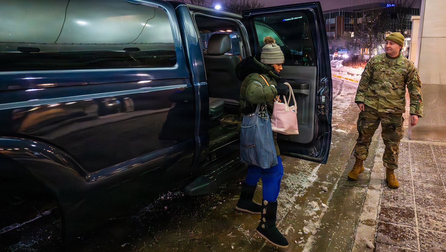 Image of Kentucky Air Guard provides transportation for medical care after Winter Storm Fern.