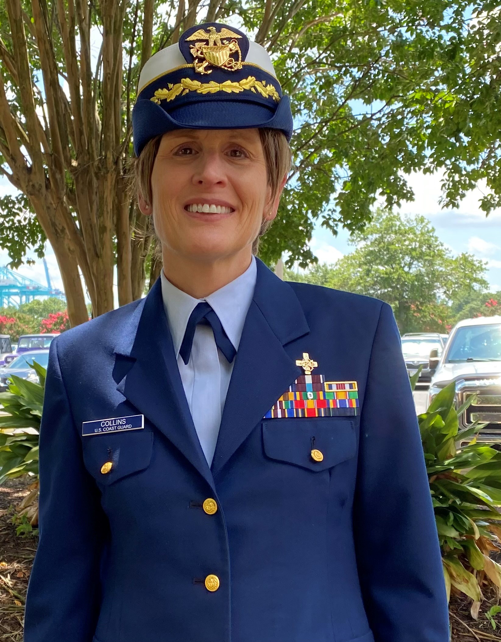 CDR Marion Collins with the Commissioned Corps of the U.S. Public Health Service and U.S. Coast Guard