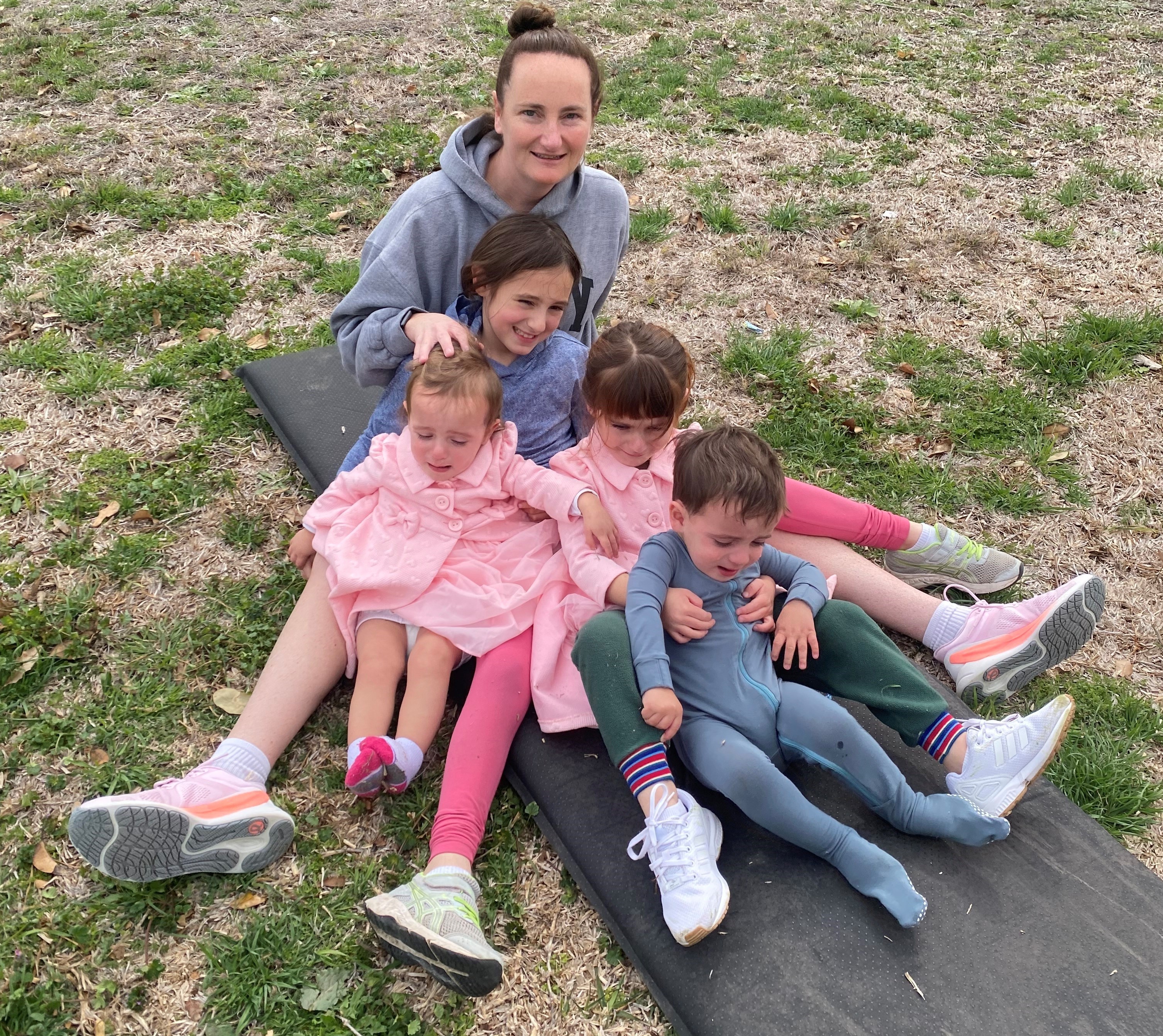 US Army Lieutenant Colonel Christina O’Hara and kids
