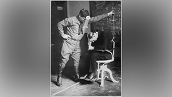 Original style of centrifuge testing during World War I