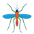 Colorful image of a mosquito