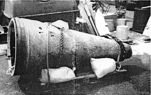 The recovered Scud's warhead