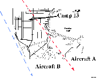 Figure 5. Flight Paths of Aircraft Suspected of Causing the