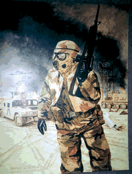 Figure 6. "'Ripper' in MOPP-4" by Lt.Col. H. A. Chenwoeth, USMCR