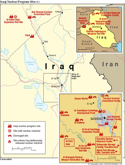 Iraqi Nuclear Program Sites