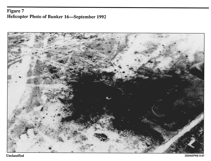 Figure 7: Helicopter Photo of Bunker