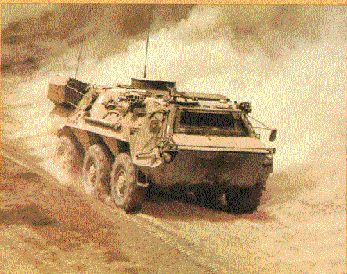 Figure 3. A Fox NBC Reconnaissance Vehicle in Desert Storm Camouflage