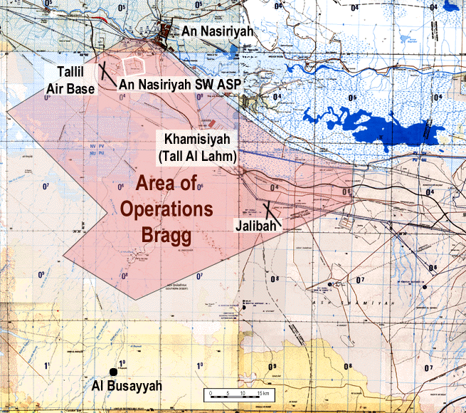 Figure 14. Area of Operations Bragg