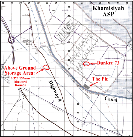 Figure 2. Site locations shown to UNSCOM