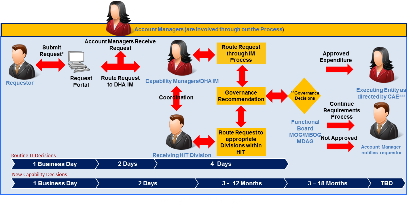 Information Management Requirements Submissions Process Graphic