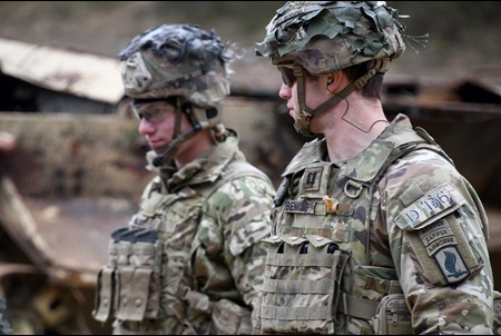 Image of two soldiers standing together