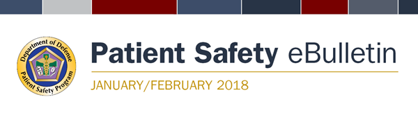 DoD Patient Safety Program January/February eBulletin banner