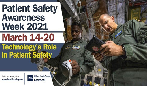 banner patient safety awareness week 2021 March 14-20 Technology's Role in Patient Safety