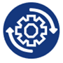 Icon of a gear rotating