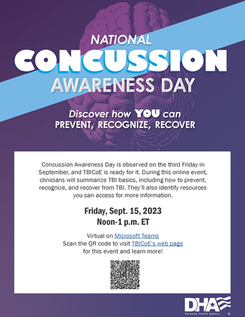 Thumbnail image of the downloadable Concussion Awareness Day event flier