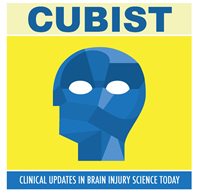 TBICoEs CUBIST, Clinical Updates in Brain Injury Science Today , podcast icon.