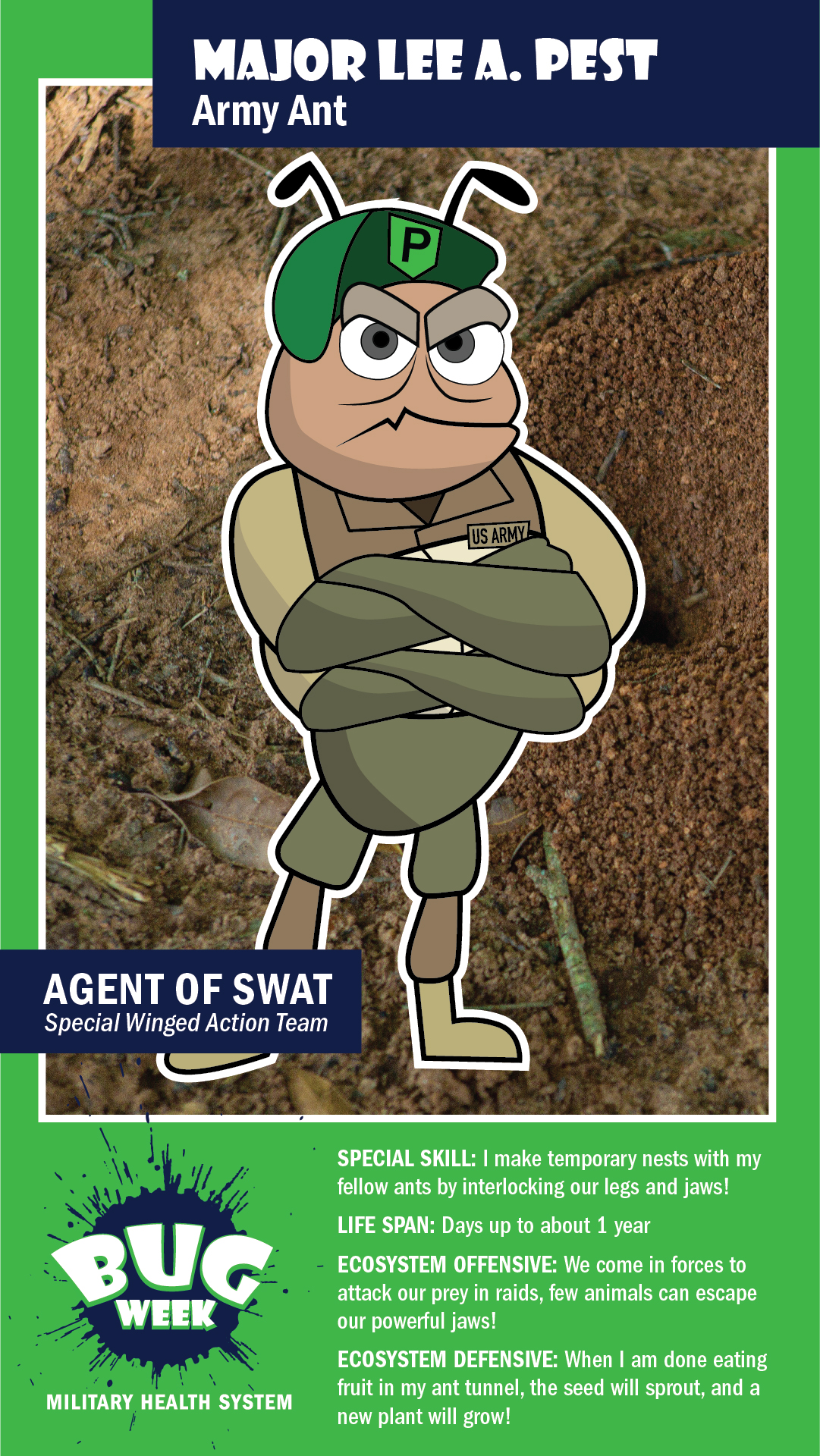 Link to Infographic: Agent of SWAT: Major Lee A. Pest