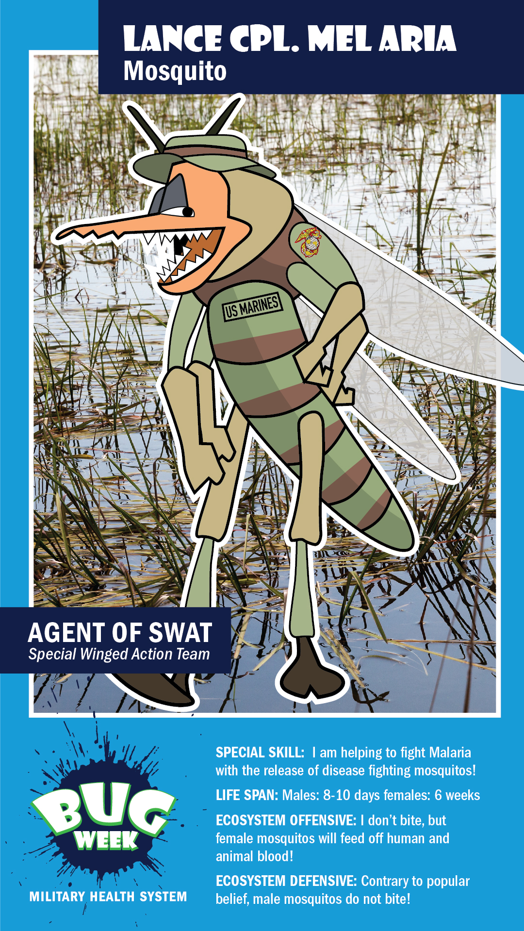 Link to Infographic: Agent of SWAT: Lance Cpl. Mel Aria