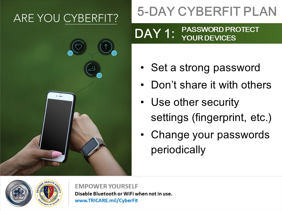 Link to Infographic: 5-Day Cyberfit Plan, Day 1