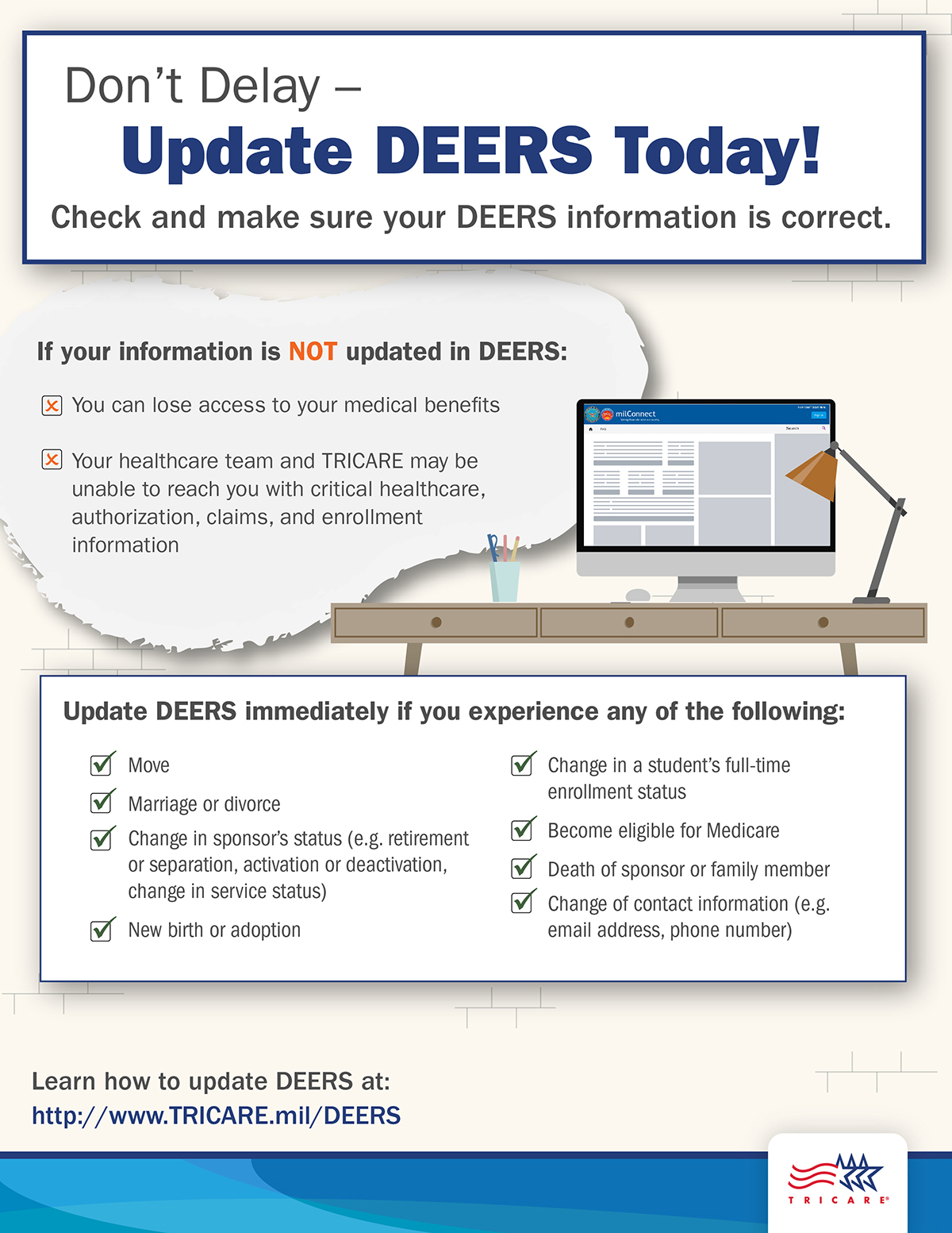 Link to Infographic: DEERS promo flyer image