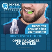 Link to biography of Dental Health: Don't Open Bottles