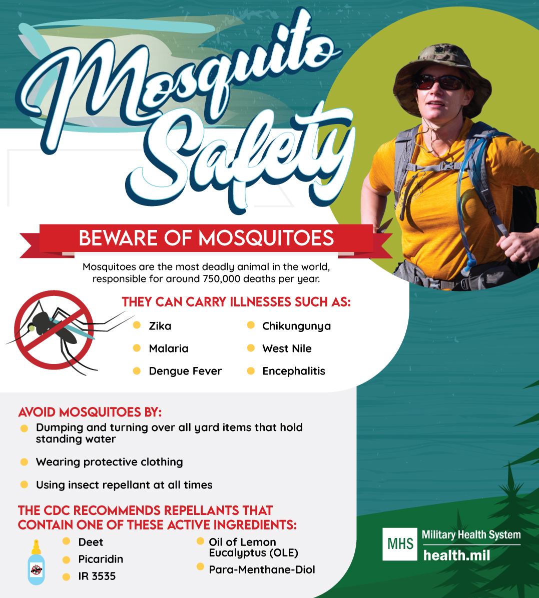 Infographic on mosquito safety