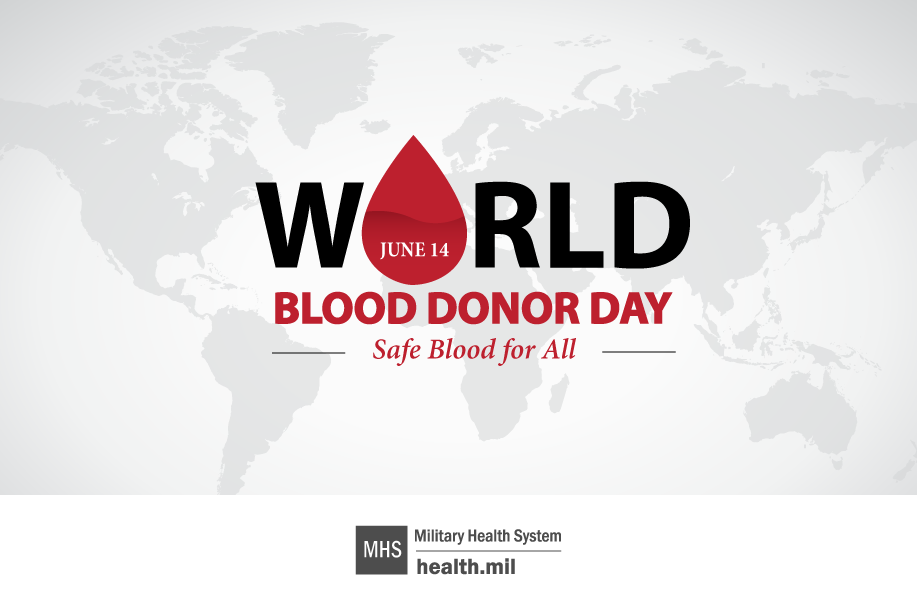 Social media graphic for World Blood Donor Day