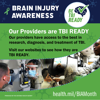 Brain Injury Awareness Month infographic Providers