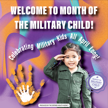 Month of the Military Child Graphic