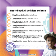 Link to biography of Tips to Help Kids with Loss and Crisis