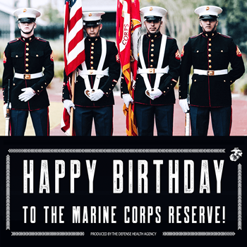 Marine Corps Reserve Birthday Aug 29 
