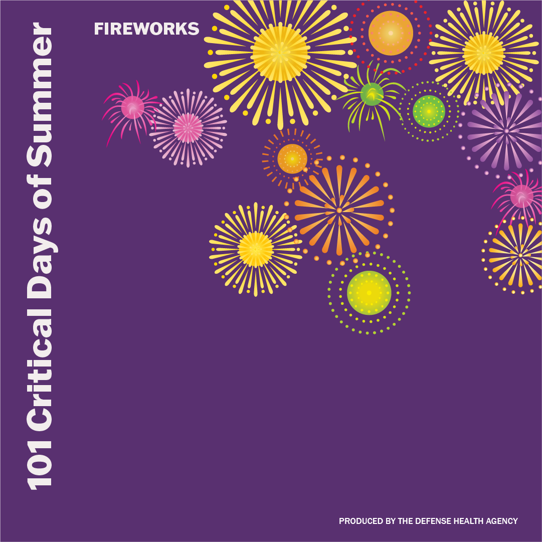 summer safety - fireworks