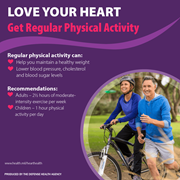 Link to biography of Love Your Heart: Physical Activity