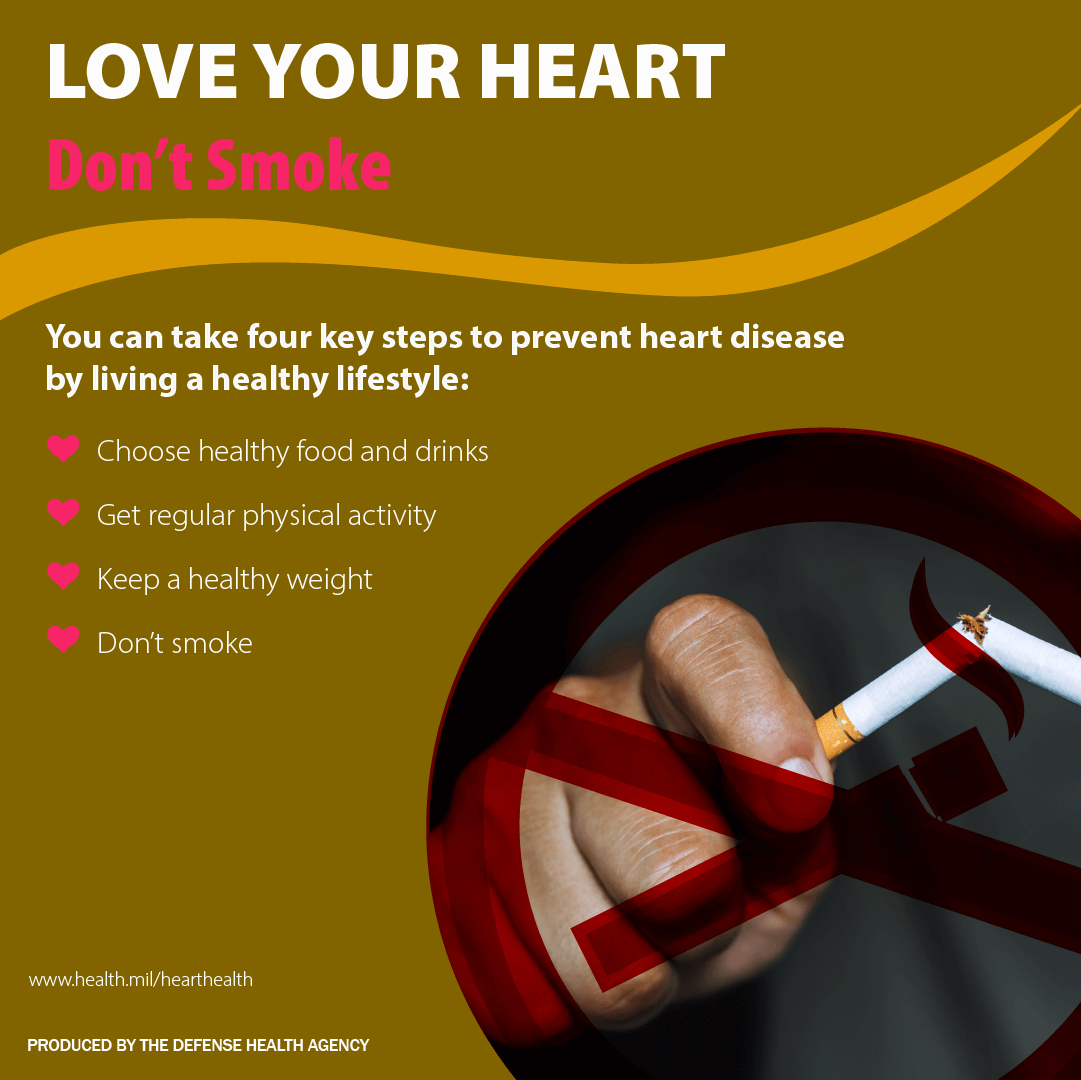 Link to Infographic: Love Your Heart: Don't Smoke